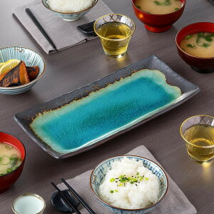 スカイブルー さんま皿 さんま サンマ 秋刀魚 秋刀魚皿 さんま皿 日本製 美濃焼 さんま皿 おしゃれ さんま皿 和食器 皿 プレート サンマ皿 さんま皿 長皿 角皿 焼き魚皿 串皿 刺身皿 寿司皿
