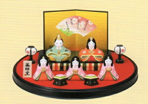 錦彩 平飾り雛 ひな人形 コンパクト かわいい 雛人形 コンパクト かわいい 雛人形 おしゃれ インテリア 雛人形 かわいい 雛人形 薬師窯 雛人形 平飾り 雛人形 小さい 雛人形 陶器 立雛 お雛
