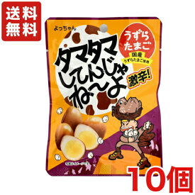 送料無料 よっちゃん タマタマしてんじゃね〜よ うずらのたまご 激辛味 26g×10袋 メール便
