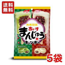 【送料無料】ノーベル製菓 あいすまんじゅう ×5袋 九州名物 丸永製菓 あいすまんじゅう 飴【メール便】