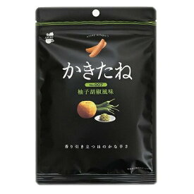 【阿部幸製菓】 かきたね 007 柚子胡椒風味 60g×1袋　柿の種　独自の食感 黒パッケージ