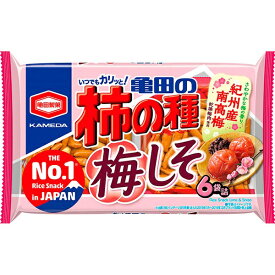 亀田の柿の種 梅しそ 6袋詰 164g 亀田製菓 【特価】