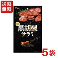 送料無料 ヤガイ 黒胡椒サラミ 45g×5袋 メール便