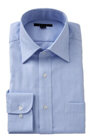 ドレスシャツ 長袖ワイシャツ ワイドカラー メンズ おしゃれ オシャレ Yシャツ ブルー 青 | シャツ ビジネス トールサイズ 大きいサイズ カッターシャツ 無地 形態安定 プレミアムコットン ワイシャツ 高級 長袖シャツ 綿100% コットンシャツ
