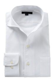イタリアンカラー ワイドカラー メンズ ドレスシャツ 長袖ワイシャツ 白 ビジネスシャツ カッターシャツ おしゃれ Yシャツ オフィス | ワイシャツ シャツ ビジネス 長袖 綿100% トールサイズ 涼感 高級 冷感 イージーケア テレワーク