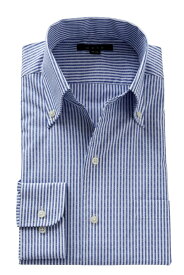 イタリアンカラー シャツ メンズ ドレスシャツ | ワイシャツ 高級 おしゃれ ビジネス ボタンダウンシャツ 長袖 クールマックス クールビズ カッターシャツ スキッパー ビジネスシャツ トールサイズ Yシャツ 大きいサイズ ボタンダウン ブルー 青 coolmax サイズ豊富