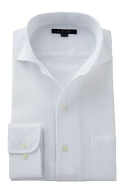 イタリアンカラー ワイドカラー メンズ ドレスシャツ 長袖ワイシャツ 白 ビジネスシャツ カッターシャツ おしゃれ Yシャツ オフィス | ワイシャツ シャツ ビジネス 長袖 綿100% トールサイズ 涼感 高級 冷感 ビジネス テレワーク