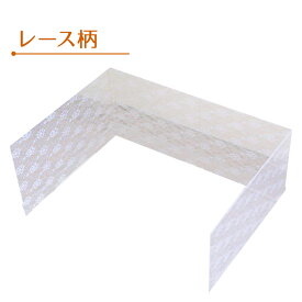 犬トイレ 囲い クリアレット・プレミアム用 飛散ガード（レース柄）Clearlet Premium（飛散ガードのみ）オス はみ出し ペットトイレ 囲う サークル ワイド おしっこ ガード 飛び散り 防止 足上げ用 漏れ はみだし 掃除 簡単 [クリアレット用飛散ガード]