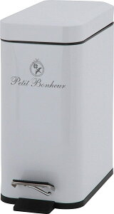 ペディボヌール キッチン雑貨シリーズ ダストボックス5L ホワイト 72791 不二貿易 家具・雑貨