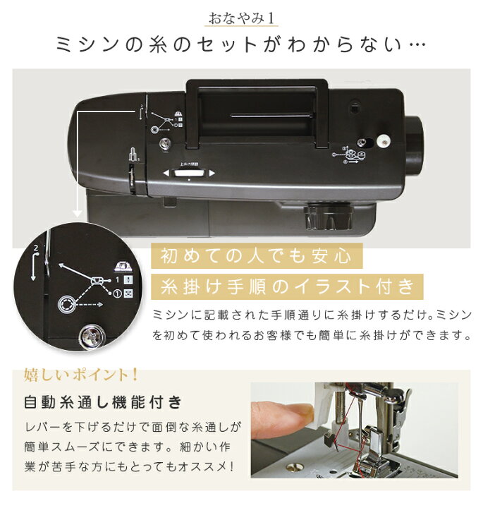 楽天市場】【P5倍！~6/4 13時まで！】シンガー ミシン 本体 初心者  