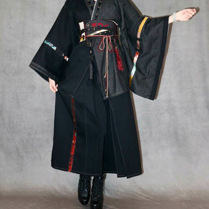 楽天市場】悪鬼討伐洋袴 黒色 ozzonjapan ozzoneste 和 ボトムス 袴 和 