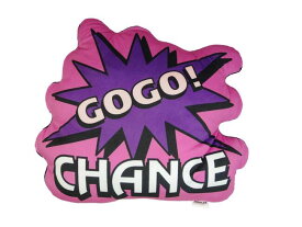 ジャグラー GOGO!CHANCE ダイカット クッション グッズ ピンク グッズ パチスロ スロット 40cm 北電子 GOGOランプ ゴーゴーランプ ペカ