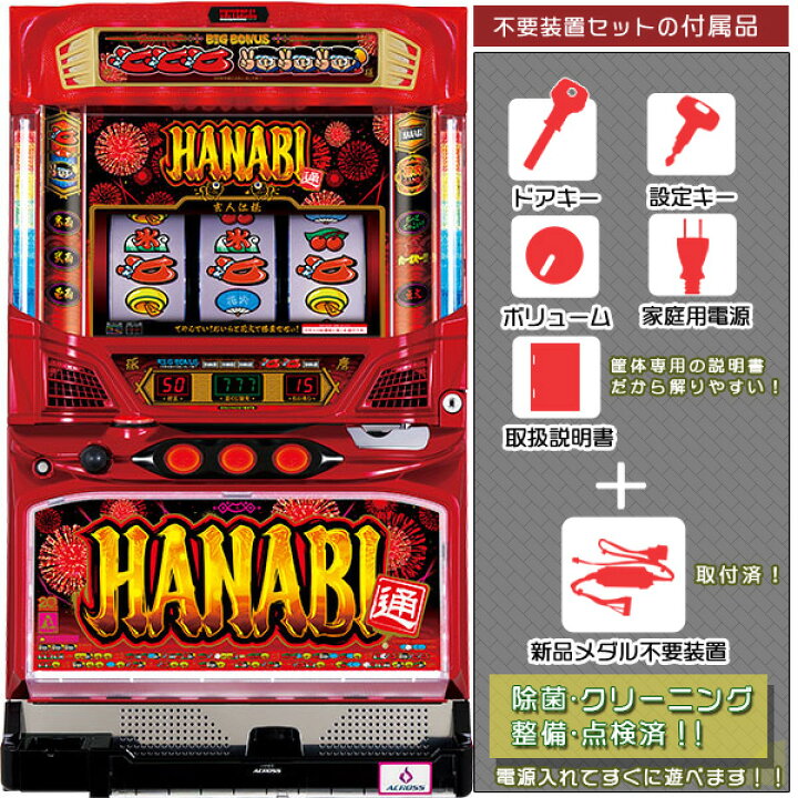 楽天市場】ハナビ通 メダル不要装置（コイン不要機）セット（メダル 