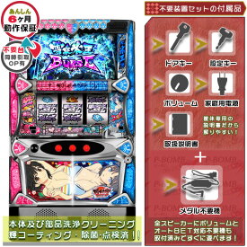 パチスロ閃乱カグラ BURST UP 実機 筐体 メダル不要装置（コイン不要機）セット（メダル不要装置・ドアキー・設定キー・音量調節・家庭用電源・簡易説明書+保証書付き）パチスロ実機｜スロット台本体【中古】