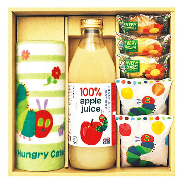 楽天市場 内祝い ギフトセット はらぺこあおむし リンゴジュース詰合せ おしゃれ 贈り物 喜ばれる 記念品 結婚祝い 内祝い お返し 御礼 挨拶 ギフト プレゼント Sha 25 オリジナルギフト P Box