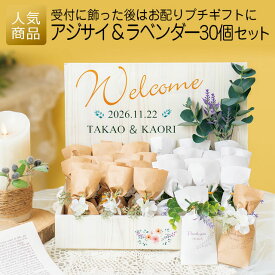 【P最大39倍+最大1000円OFFクーポン】プチギフト｜アジサイ＆ラベンダー30個セット｜結婚式 2次会 徳用 業務用 販促品 記念品 個包装 お配り用 子供会 会社 企業 景品 イベント 退職 引越し お礼 感謝 ギフト