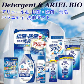抗菌 除菌 アリエール 洗濯洗剤 バラエティ 洗剤ギフトセット PG ARIEL BIO science 詰合せ 日本製 送料無料 化粧箱サイズ 24.3×15×28cm 2650g
