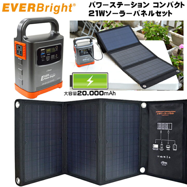 楽天市場】防災グッズ セット ポータブル電源 パワーステーション  