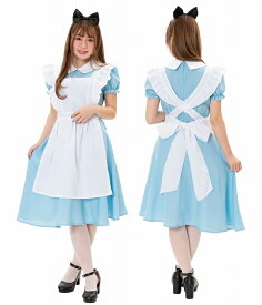 [アリス コスプレ] アリスドレス [アリスコスチューム コスプレ アリスインワンダーランド ハロウィン 仮装]【_851882】