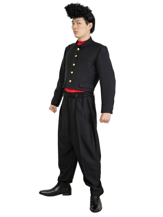 昭和 制服 ヤンキー  最安値挑戦中 ヤンキー コスプレ 短ラン ボンスリスタイル ツッパリ コスプレ 制服 学生 ヤンキー 衣装 なりきり 不良 コント 演劇 コスチューム 仮装マラソン ハロウィン イベント A-1968 017365 パーティグッズ・クラッカーカネコ