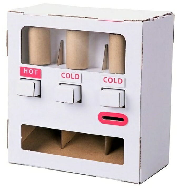 楽天市場 Wow 自動販売機 ペーパークラフト 自販機 手作り 段ボール 組立式 工作キット 小学生 夏休み 冬休み 宿題 自由研究 おもちゃ 玩具 子ども会 イベント B 3227 パーティグッズ クラッカーカネコ