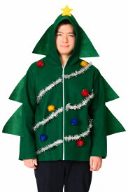 ツリーパーカー [サンタ コスプレ クリスマスツリー 衣装 男性用 コスチューム クリスマス 衣装 イベント サンタ 仮装 メンズ]【_888680】