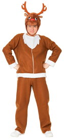 コミカルトナカイ　　[トナカイ コスプレ トナカイ衣装 男性用 メンズ コスチューム クリスマス 衣装 サンタ 仮装 パーティー イベント]【_888741】