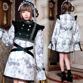 ネオゾンビ ゴシックキョンシー　　[ゾンビ コスプレ キョンシー 衣装 ホラー 中国 オバケ なりきり 大人用 女性用 レディース ハロウィン イベント]【909392】