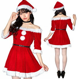 ミミノエル 2WAYスリーブサンタ　　[サンタ コスプレ クリスマス コスチューム 女性用 レディース 仮装 かわいい セクシー イベント]【_899808】