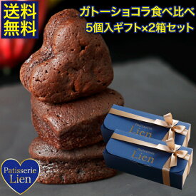 【フルール】 ガトーショコラ 食べ比べ 5個入ギフト×2箱セット 送料無料 敬老の日 バレンタイン ホワイトデー プレゼント ご挨拶 お祝い 内祝い 出産祝 お返し 手土産 お礼 ハート型 個包装 高級 チョコレート スイーツ 退職 引越 しっとり濃厚 誕生日 焼菓子