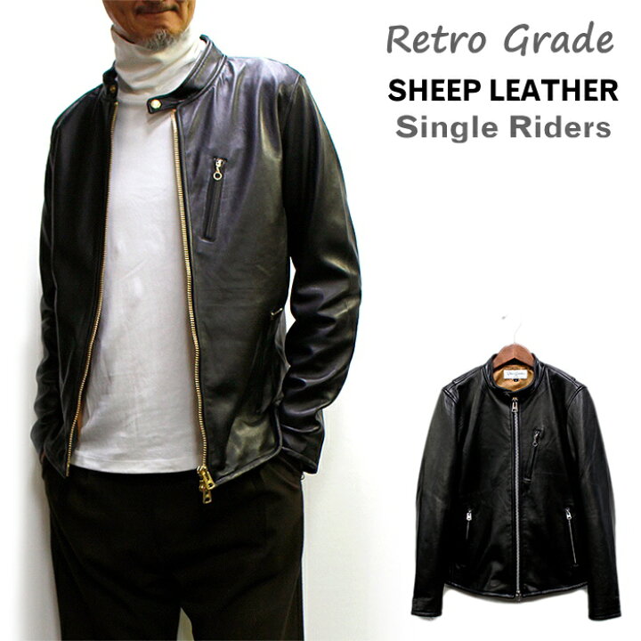 楽天市場 Retro Grade 羊革シングルライダース 22シーズン Sheepskin Single Riders メンズ革ジャン ｐａｒａｄｉｓｅ ｍａｒｋｅｔ