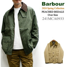 Barbour PEACHED BEDALE JACKET CASUAL Over Size / バブアー ビデイル ピーチスキン素材 オーバーサイズ 241MCA0933 2024年春モデル