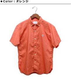 Arvor Maree(アルボー マレー) 綿・麻素材の小襟ボタンダウン半袖シャツ/メンズ半袖シャツ