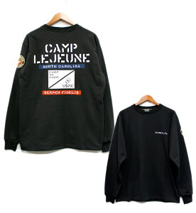 ArbNX TVc "LvW[pb`" / AVIREX LONGSLEEVE T-SHIRT "CAMP LEJEUNE PATCHED" No.783-5230028 ABbNX YJbg\[ (2025NHf)