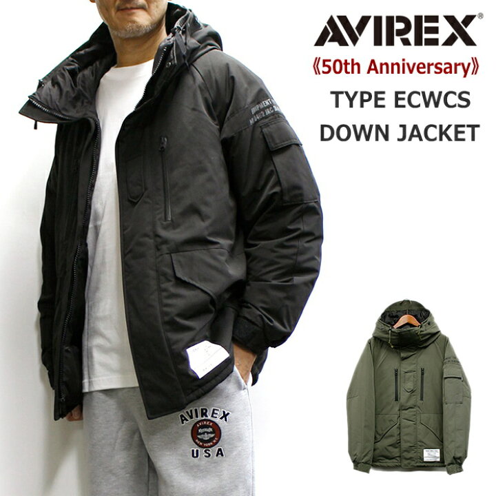 AVIREX◇ダウンジャケット/XL/ポリエステル/WHT/無地/783-4953001 
