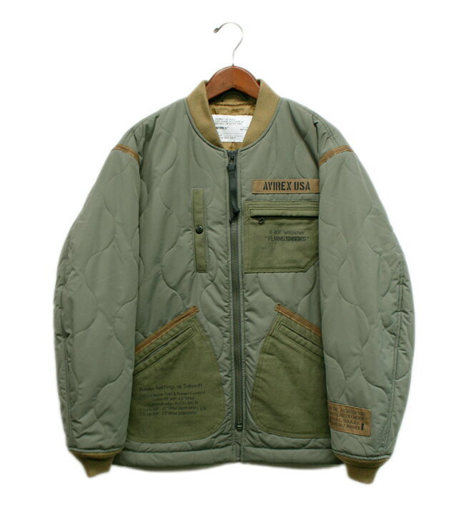 楽天市場】AVIREX QUILTED ARMY JACKET FLYING SHARKS / アビレックス 