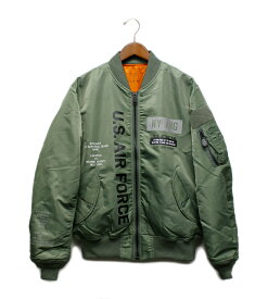 セール！30％オフ！AVIREX(アヴィレックス)　REFLECT STENCIL MA-1 FLIGHT JACKET "NEW YORK AIR NATIONAL GUARD" / リフレクト ステンシル MA-1 フライトジャケット 2023秋冬限定モデル No.7833252045