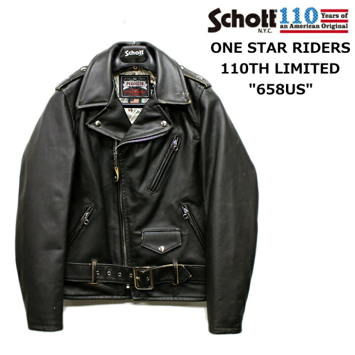 楽天市場】【茶芯レザーの限定モデル】Schott ONE STAR RIDERS 110TH 