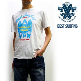 セール！SUNSET SURF/サンセット サーフ メンズTシャツ「BEST SURFING」