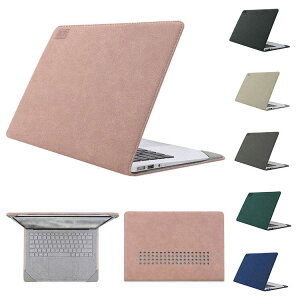 Surface Laptop Go 3/Go 2/Go (12.4�C���`) �P�[�X �J�o�[ ���킢�� PU ���U�[ �y�� �t���b�v�J�o�[ ���^ ���h�~ �\�t�g�J�o�[ �蒠�^ �������� ������� �T�[�t�F�C�X �T�t�F�C�X �^�u���b�gPC �C���i�[