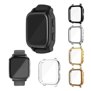 GARMIN Venu Sq/Sq Music/Sq Music emmi ���b�L �P�[�X/�J�o�[ �\�t�g TPU ���b�L �v���e�N�^�[�J�o�[ �ی�P�[�X �J�o�[ �ϏՌ� ���^ �y�� �\�t�g�P�[�X �K�[�~��