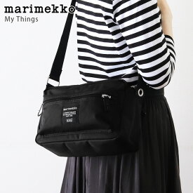 マリメッコ marimekko マイシングス My Things ショルダーバッグ / ブラック　Roadie 【 正規販売店 】【 熨斗不可/メール便不可 】