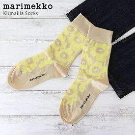 【 メール便可 】 マリメッコ ( marimekko ) Kirmailla Unikko Tone Socks ウニッコ ソックス 靴下 / イエロー　22cm〜24.5cm 【 正規販売店 】【 熨斗対応不可 】