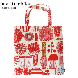 【 メール便 可 】 マリメッコ ( marimekko ) Puutarhurin Parhaat ( プータルフリン パルハート ) ファブリックバッグ / オレンジ×ライトイエロー　【 日本限定 】【 正規販売店 】