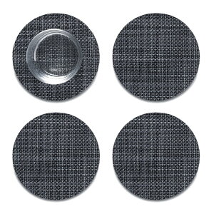 【 メール便可 】 チルウィッチ chilewich ミニバスケットウィーブ フェルトバック コースター / 全8色 ( Mini Basketweave Felt Back Coaster ) 【 正規販売店 】【 熨斗対応不可 】