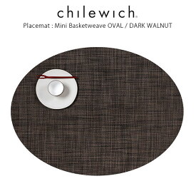 チルウィッチ ランチョンマット chilewich ミニバスケットウィーブ ( オーバル )/ ダーク ウォルナット ( Mini Basketweave Oval / Dark Walnut ) 【 正規販売店 】.