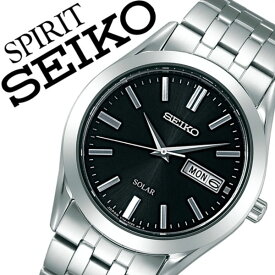 【5年保証対象】セイコー腕時計 SEIKO時計 SEIKO 腕時計 セイコー 時計 スピリット SPIRIT メンズ ブラック SBPX083 メタル ベルト 正規品 ソーラー 防水 ペア モデル シルバー シンプル 送料無料
