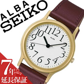 【延長保証対象】セイコー アルバ 腕時計 SEIKO ALBA 時計 セイコーアルバ SEIKOALBA アルバ時計 アルバ腕時計 メンズ ホワイト AQGN401 プレゼント 革 ベルト 正規品 アナログ スタンダード ブラウン ゴールド
