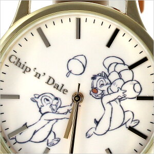 楽天市場 ディズニー 腕時計 チップ デール Disney 時計 Chip N Dale レディース キッズ 男の子 女の子 ホワイト Wd B09 Cd 正規品 キャラクター ミッキーフレンズ イラスト 人気 かわいい Kids 親子ペア シンプル モダン クラシカル ラウンド ブラウン 革 レザー