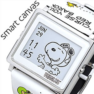 エプソン スマートキャンバス スヌーピー 腕時計 W1-PN30810 腕時計(アナログ) オンラインストア正規店